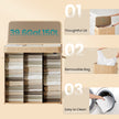 Laundry Hamper – Bamboo – Beige – 150L with Lid and Handles