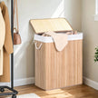 Laundry Basket – Fabric – Distressed Grey – 100L with Removable Liner and Lid