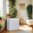 3-Section Laundry Hamper – Bamboo – Natural – Removable Liner, 150 L Capacity