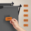 Laundry Sorter – Fabric – Ink Black – 4 Sections with Labels and Collapsible Frame