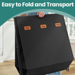 Laundry Sorter – Fabric – Ink Black – 4 Sections with Labels