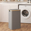 Laundry Hamper – Fabric – Ink Black – Large Capacity with Lid and Removable Mesh Liner