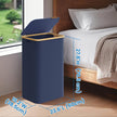Laundry Hamper – Fabric – Ink Black – Large Capacity with Lid and Removable Mesh Liner