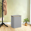 Laundry Hamper – Oxford Fabric – Ink Black – 3-Section with Lid and Removable Mesh Liner, 150 L