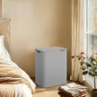 Laundry Hamper – Oxford Fabric – Ink Black – 3-Section with Lid and Removable Mesh Liner, 150 L