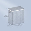 Laundry Basket – Synthetic Rattan – Natural – Foldable with Lid and Removable Liner