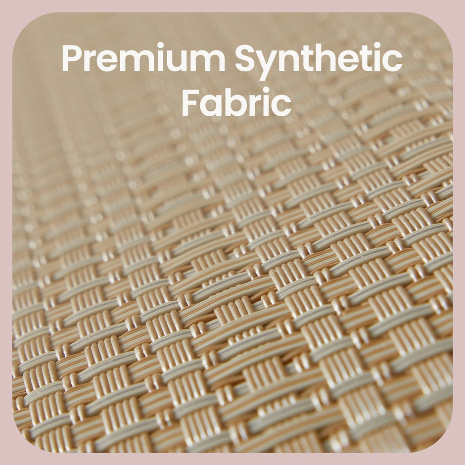 Laundry Hamper – Fabric – Natural Beige and Matte White – 3-Section with Removable Liner and Lid