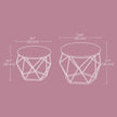 Round Coffee Table Set of 2 – Steel Frame – Modern Design – Removable Tabletop