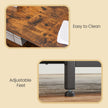 Coffee Table – Wood and Steel – Rustic Brown and Black – Industrial Style with 2 Drawers and Open Storage Shelf