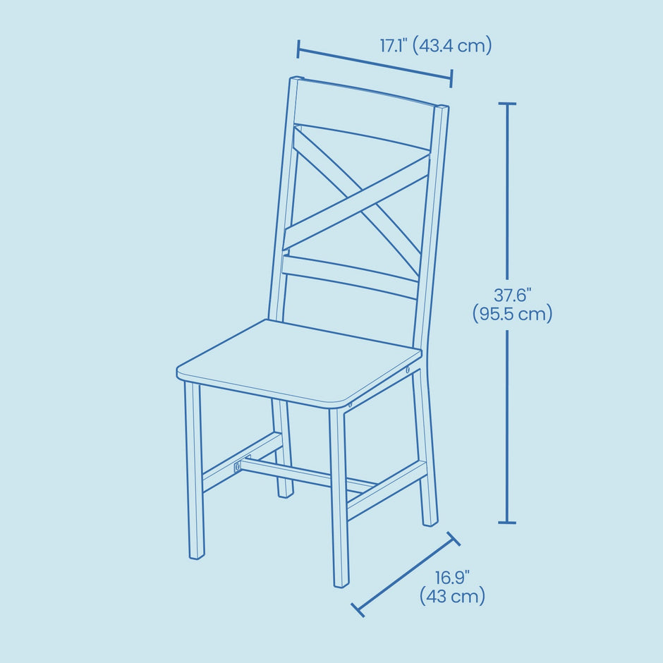 Set of 2 Dining Chairs – Steel – Rustic Brown and Black – Ergonomic Design, Industrial Style