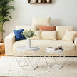 Round Coffee Table Set – Steel – Modern – Removable Tabletop