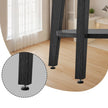 End Table – Metal and Wood – Black – Small Round with Bottom Shelf