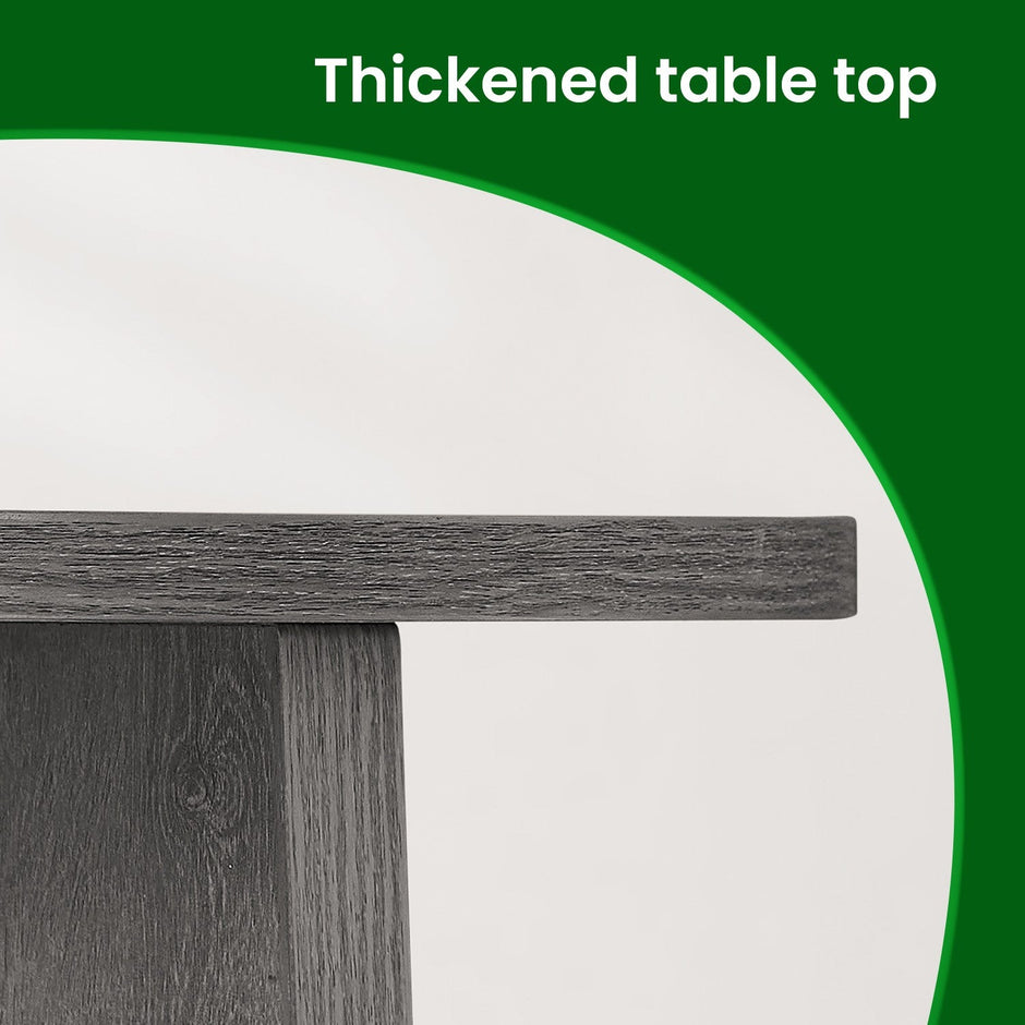 End Table – Metal and Wood – Black – Small Round with Bottom Shelf