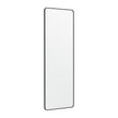 Full-Length Mirror – Tempered Glass – Ink Black – Rectangular Design, Wall or Over-Door Mounting
