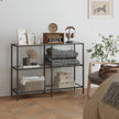 Console Table – Tempered Glass – Black – 3-Tier Design for Hallway and Living Room