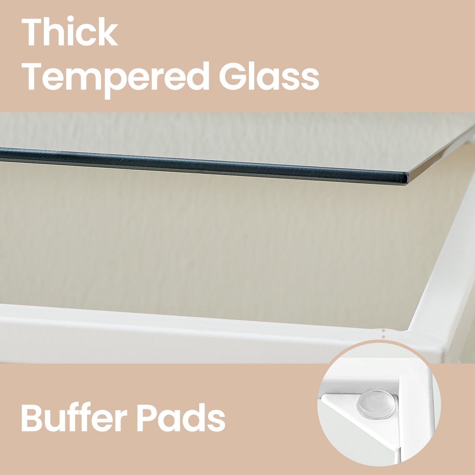 4-Tier Bookshelf – Tempered Glass – Clear – Easy Assembly for Bedroom and Bathroom