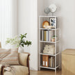 5-Tier Shelf – Tempered Glass – Clear – Versatile Storage Rack for Home and Office