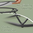 Round Coffee Table Set – Steel – Modern – Removable Tabletop