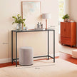 Entryway Table – Tempered Glass – Black – Easy Assembly with Adjustable Feet