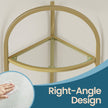 3-Tier Corner Shelf – Tempered Glass – Metal Frame – Multi-Purpose Organizer