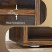 Shoe Bench – Wood – Neutral Color – Padded Seat with 9 Adjustable Compartments