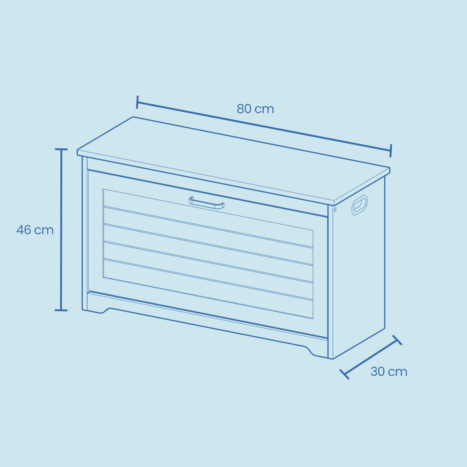Shoe Bench – Wood – White – Flip-Up Door with Adjustable Interior Shelf and Side Handles