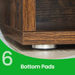 Entryway Storage Bench – Upholstered – Brown – 15 Open Storage Compartments