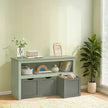 Toy Storage Organizer – Wood – Laurel Green – Mobile with 3 Drawers