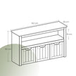 Toy Storage Organizer – Wood – Laurel Green – Mobile with 3 Drawers