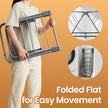 Clothes Drying Rack – Metal – Silver – Foldable 2-Level Space-Saving Design