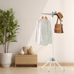 Clothes Drying Rack – Stainless Steel – Silver – Space-Saving Design with 3 Rotatable Arms