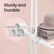 Folding Laundry Drying Rack – Stainless Steel – Gray – 4-Tier Design with Foldable Wings