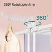 Folding Laundry Drying Rack – Stainless Steel – Gray – 4-Tier Design with Foldable Wings