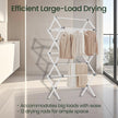 Foldable Clothes Drying Rack – Steel – White – Indoor/Outdoor Use, Compact Design