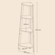 4-Tier Corner Bookshelf – Steel Frame – Natural Oak and Matte White/Rustic Brown and Black/Greige and Black/Charcoal Gray and Matte Black – Stylish Storage Solution