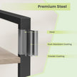 6-Tier Bookshelf – Steel Frame – Special Walnut and Black – Freestanding Design for Living Room, Bedroom, Home Office