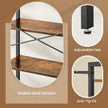 6-Tier Storage Rack – Steel Frame – Special Walnut and Black – Freestanding Multi-Use Shelf Unit