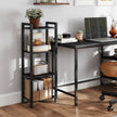 4-Tier Bookshelf – Metal and Wood – Industrial Style – Space-Saving Design