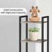 6-Tier Storage Rack – Wood – Greige – Versatile for Living Room, Home Office, Study