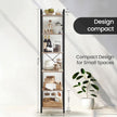 6-Tier Storage Rack – Wood – Greige – Versatile for Living Room, Home Office, Study