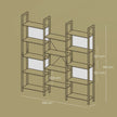 5-Tier Bookcase – Metal – Rustic Brown and Black – Industrial Style with 14 Storage Shelves