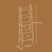 Bookcase with Cabinet – Metal – Rustic Brown – 4-Tier Industrial Design