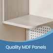 5-Tier Floating Shelf – PVC Rattan – Zigzag Design – Space-Saving Wall Unit