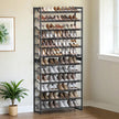 12-Tier Shoe Rack – Metal – Black – Adjustable Shelves for 48-60 Pairs