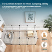 Small Animal Playpen – Plastic – White – Indoor with Floor