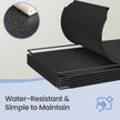 Modular Storage Shelf – Plastic – Black – 12 Cube Design with Doors, Easy to Assemble