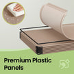 16-Cube Storage Organizer – PP Plastic – Rustic Brown – Stackable and Versatile Shelving System