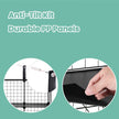 Modular Wire Grid Shelving System – Metal Mesh – White – Customizable Storage Cabinet with 16 Cubes