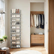 10-Tier Metal Shoe Rack – Grey – Customisable Design, Space-Saving Storage for Hallway