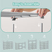 10-Tier Metal Shoe Rack – Grey – Customisable Design, Space-Saving Storage for Hallway